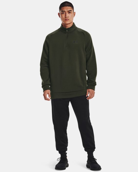 Men's Armour Fleece® ¼ Zip, Green, pdpMainDesktop image number 2